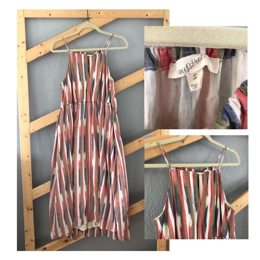 Mystree Striped Maxi Dress - Small - Women’s Cute Comfy Dress
